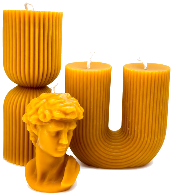 Velas decorativas abstractas